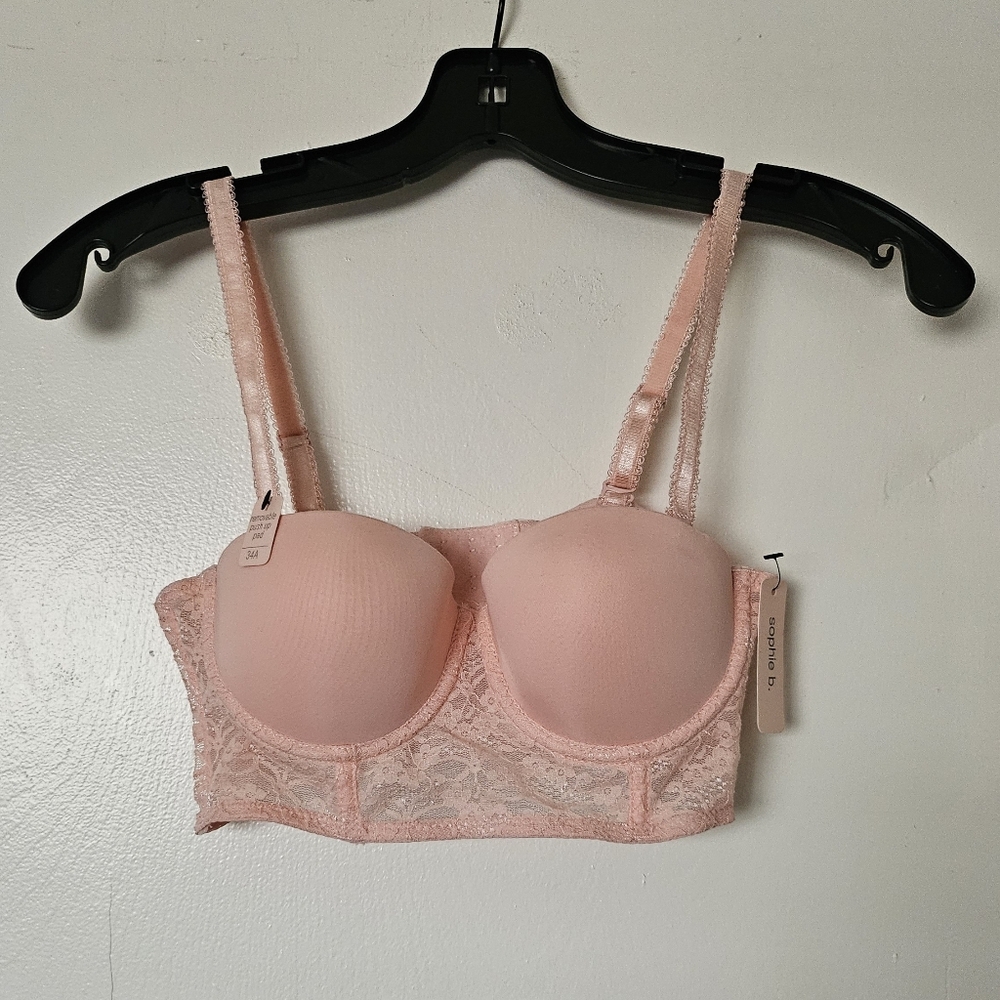 Rene Rofe Sophie B Strapless Bra w/Removable Push up Pads